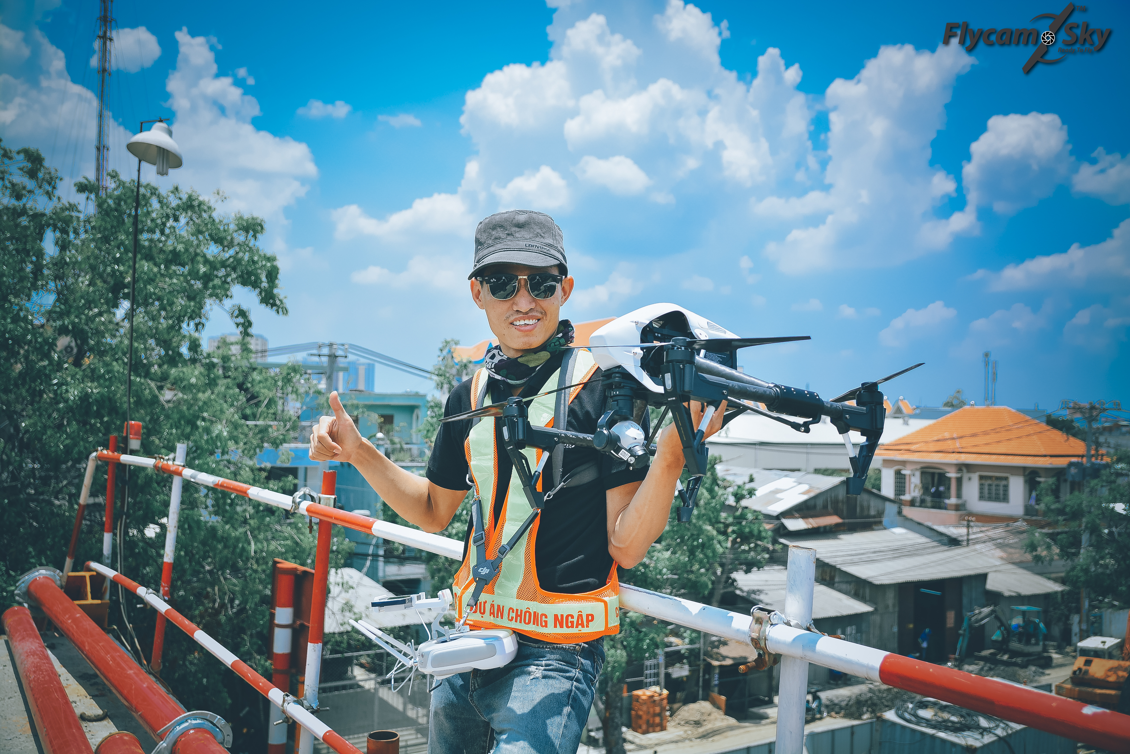 Công trình chống ngập nhìn từ Flycam