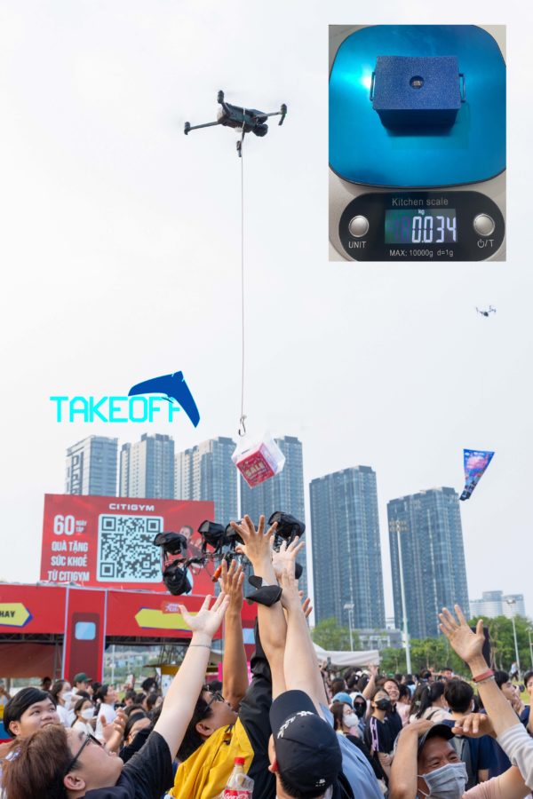 Thiết bị thả quà cho Drone tương thích Mavic Air2/Air2S/Air3/Air3S/Mavic 3/Mavic4